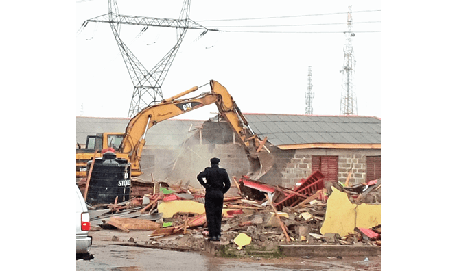 Lagos demolish 500 houses