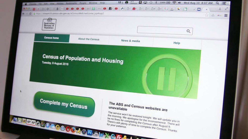 Australia census website back online