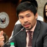 Philippine Senator and professional boxer Manny Pacman
