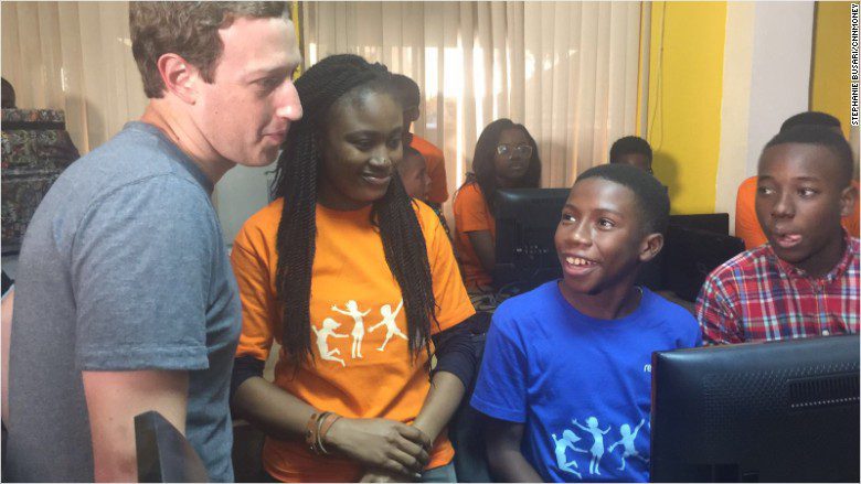 Facebook Founder Zuckerberg visits Nigeria
