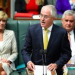 Australia Prime Minister Turnbull in Parliament