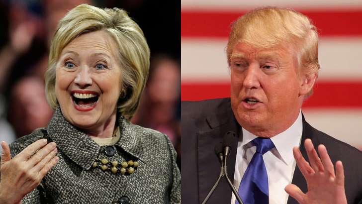 Clinton and Donald Trump