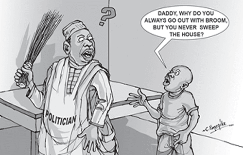 Politician cartoon