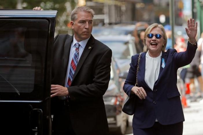 Clinton Says illness not serious