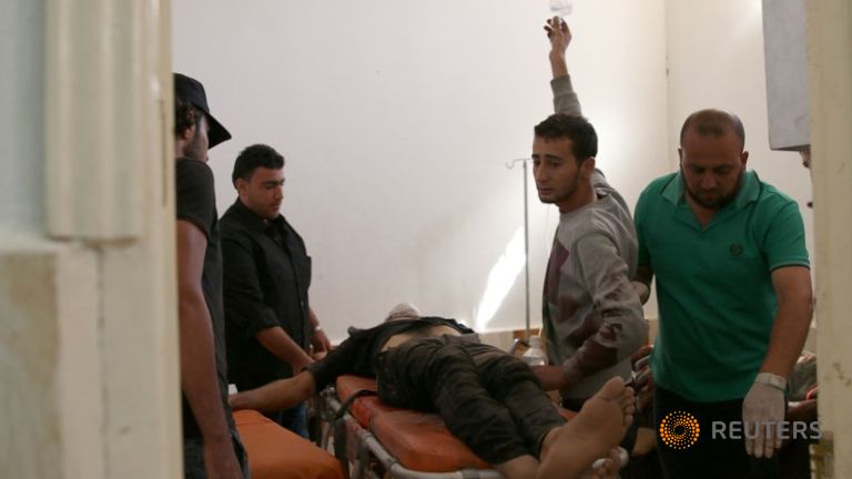 Air raid kills several medical workers insurgents near Aleppo monitors