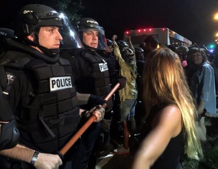 Protest erupts after police kill black man in North Carolina