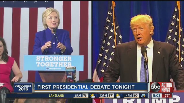 Hillary Clinton and Donald Trump First Presidential debate