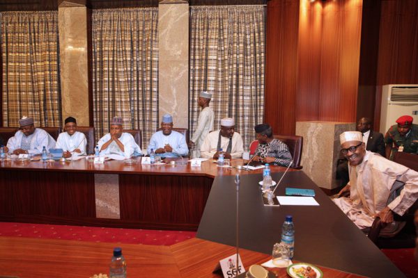 APC governors meet Buhari