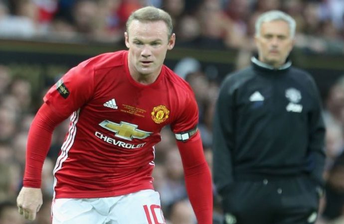 Wayne Rooney and Jose Mourinho