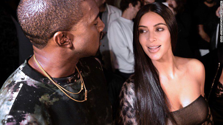 Kanye West and Kim Kardashian