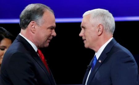 Democrat Kaine takes aim at Trump in U.S. vice presidential debate with Republican Pence