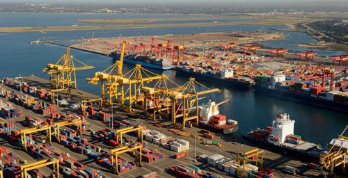 Import Export Port Botany Aerial August 2010