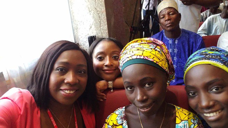 Chibok girls Freed from terrorists they smile through pain to give thanks