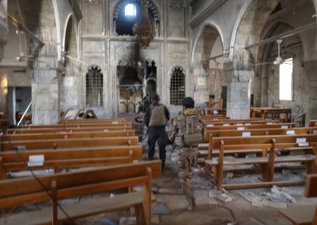 Church bells peal in town retaken by Iraqi troops from Islamic State