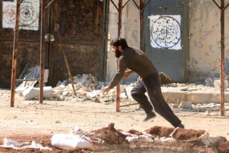 Syrian rebels bombard Aleppo airbase before offensive rebel monitor
