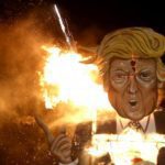Youre fired Trump effigy feels the heat on UK bonfire night