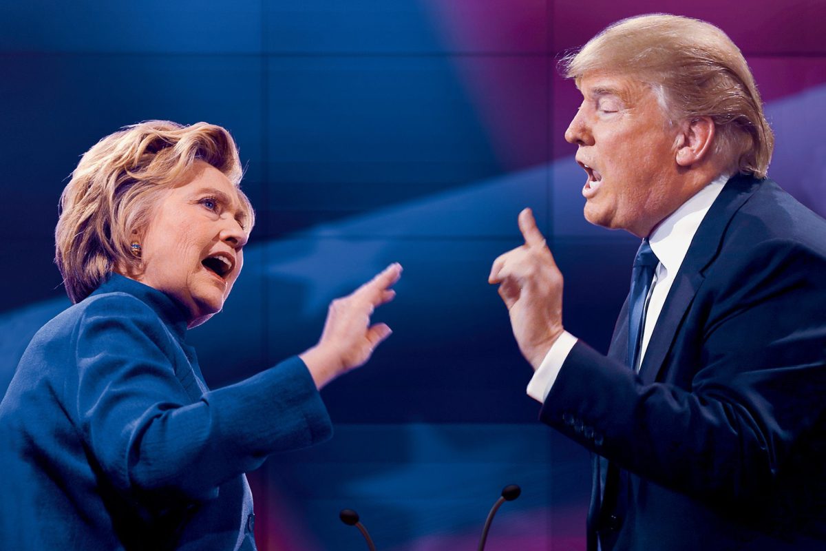 Hillar Clinton and Donald Trump attack each other