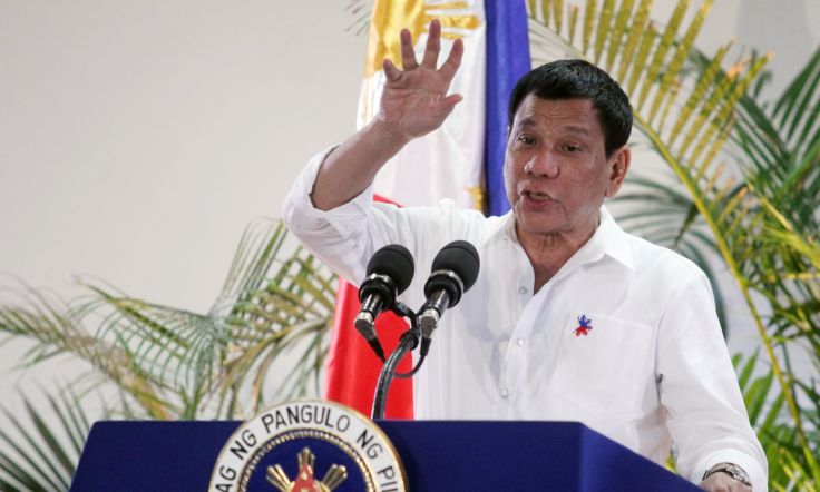 Philippine President Rodrigo Duterte
