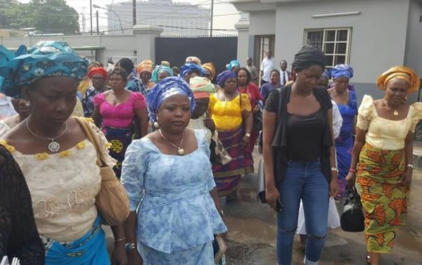 Day Ijaw women painted court red for Patience Jonathan