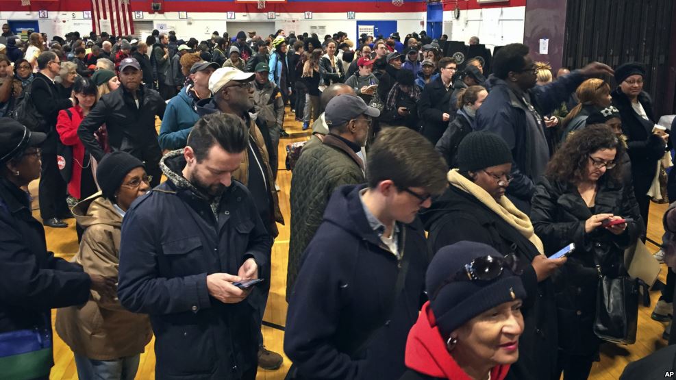 Americans Head to Polls To Decide Between Hillary Clinton and Donald Trump