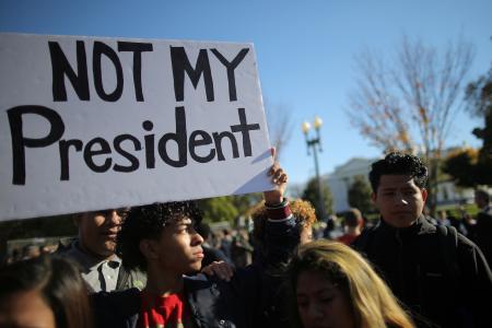 Anti Trump protesters take to the streets for third night