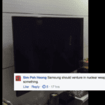 Samsung TV in Singapore caught on video producing smoke