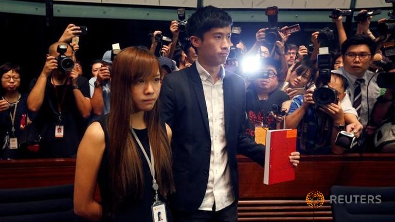 Hong Kong court rules pro independence lawmakers barred from legislature