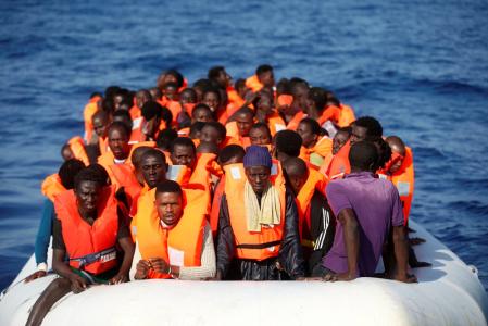 Mediterranean rescuers save 550 migrants at sea recover five bodies