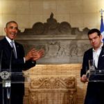 Obama offers Greece solidarity on debt as police protesters clash