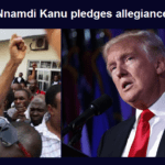 Nnamdi Kanu pledges allegiance to Trump