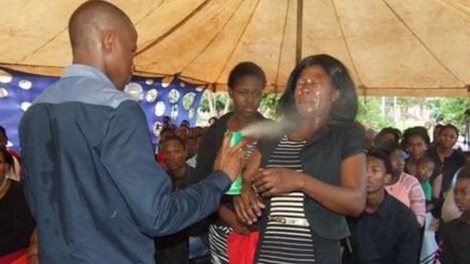 South Africas Prophet of Doom sprays Pesticide on members gets condemned