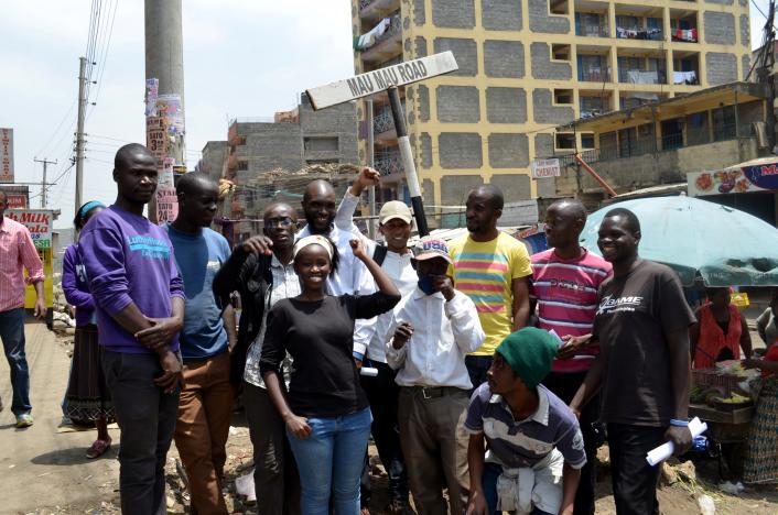 On patrol with machetes Kenyas slum residents hustle for security