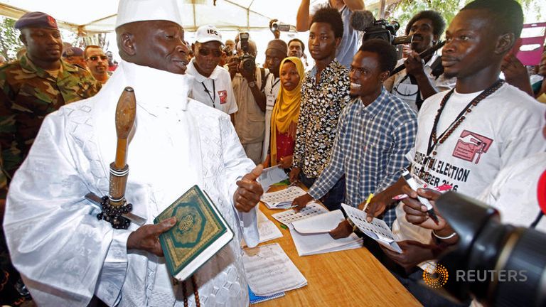 Gambia President Jammeh rejects outcome of Dec. 1 election
