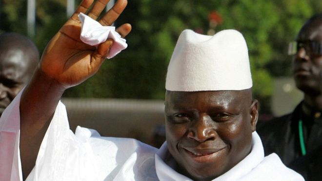 Gambian president Mr Jammeh refuses to relinguish power