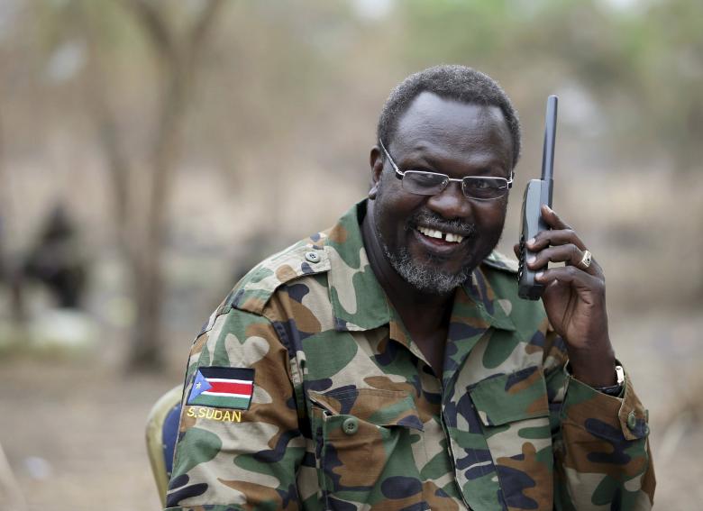 South Africa holds South Sudan rebel Machar as guest