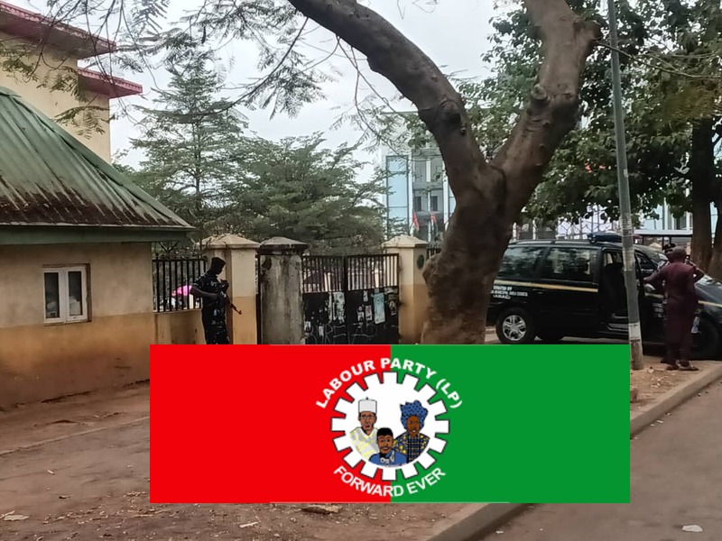 Labour Party Abuja secretariate with heavy security presence