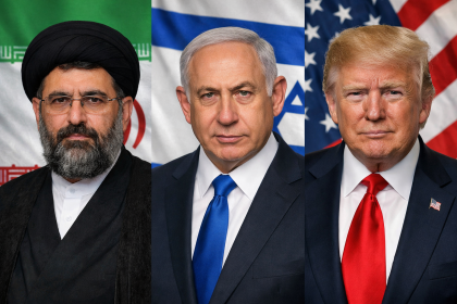 Irans new Supreme leader Mojtaba Khamenei Israeli Prime Minister Benjamin Netanyahu and Israel US President Donald Trump