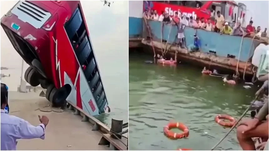 Passenger bus plunges into Padma river in Bangladesh over 20 dead