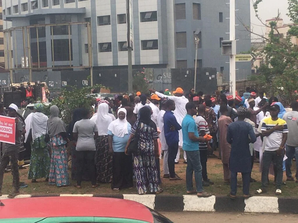 ADC Leaders Lead Occupy INEC protest