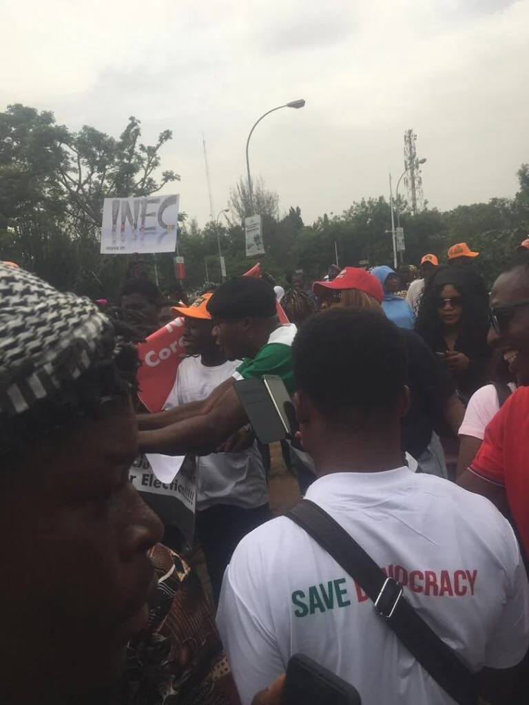 ADC Leaders Lead Occupy INEC protest