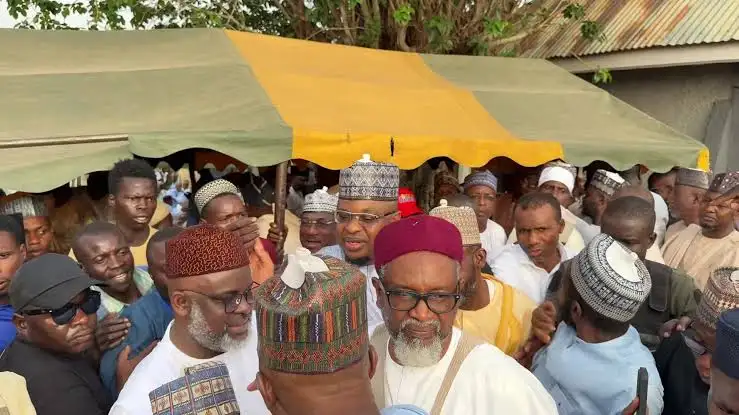 Professor Isa Pantami departed the family house of late elder Alhaji Usman Manu Malala