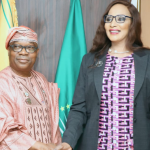 Minister of State, Sola Enikanolaiye and Foreign Affairs Minister, Bianca Odumegwu Ojukwu