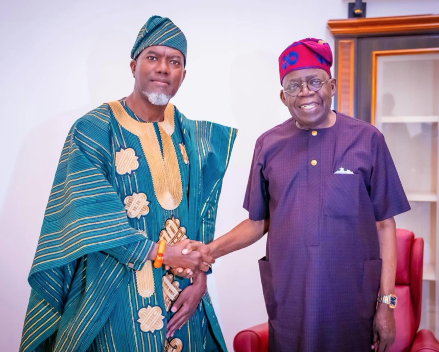 Reno Omokiri and President Bola Ahmed Tinubu Source: Instagram @Reno