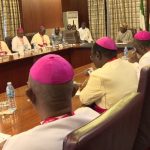 Catholic Bishops Meeting with Nigerian Presidnet Bola Ahmed Tinubu
