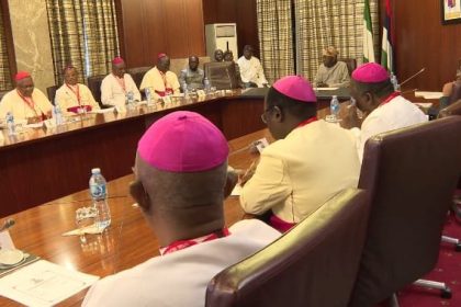 Catholic Bishops Meeting with Nigerian Presidnet Bola Ahmed Tinubu