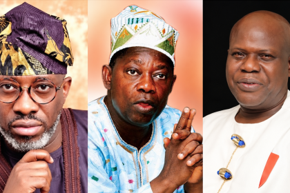Sowunmi on the left, Abiola in the centre, and Richard Odusanya